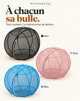 À chacun sa bulle : Minoubulle en noir, rose et bleu
